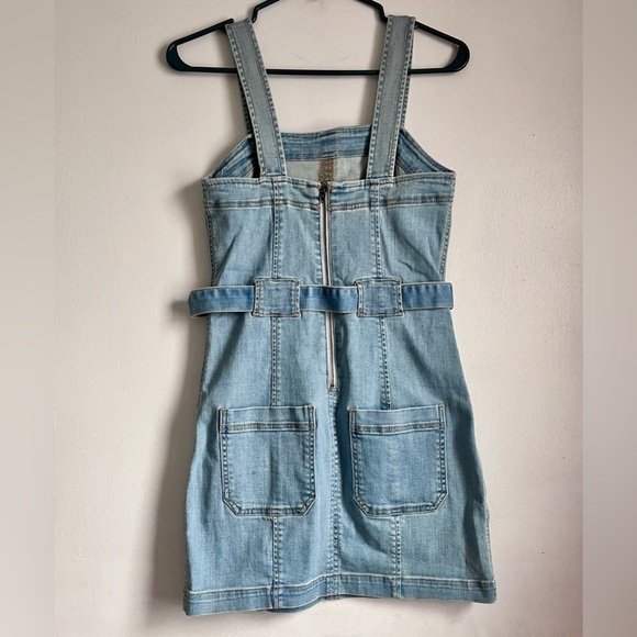 AMERICAN EAGLE Super Stretch Denim Overall Dress - Picture 4 of 11